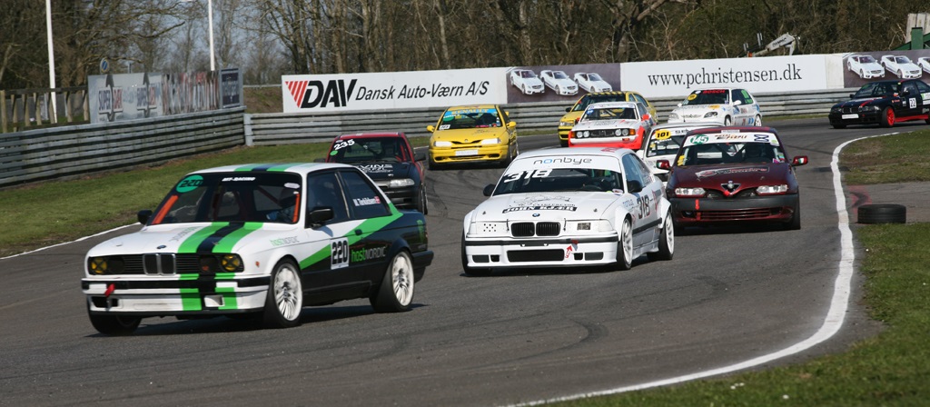 Youngtimerklassen har et godt blandet felt.
(Foto: Motorsporten.dk)